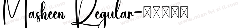 Masheen Regular字体转换